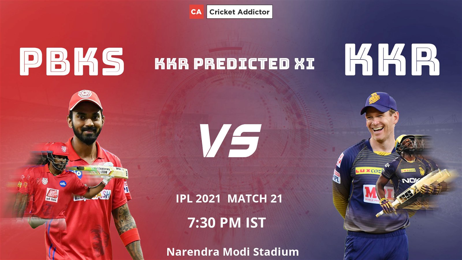 IPL 2021, Kolkata Knight Riders, KKR, PBKS vs KKR, predicted playing XI, playing XI