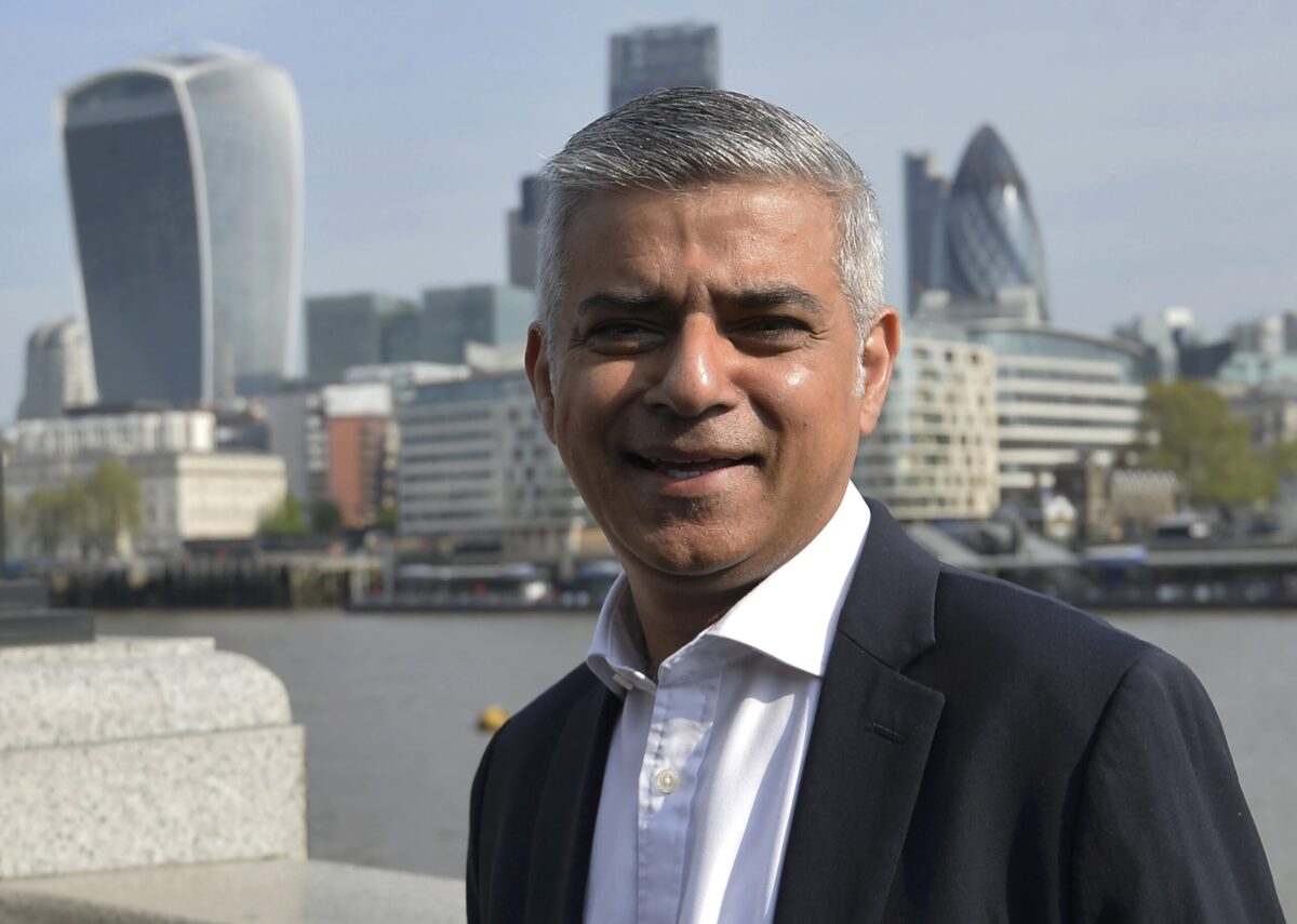 London Mayor Sadiq Khan
