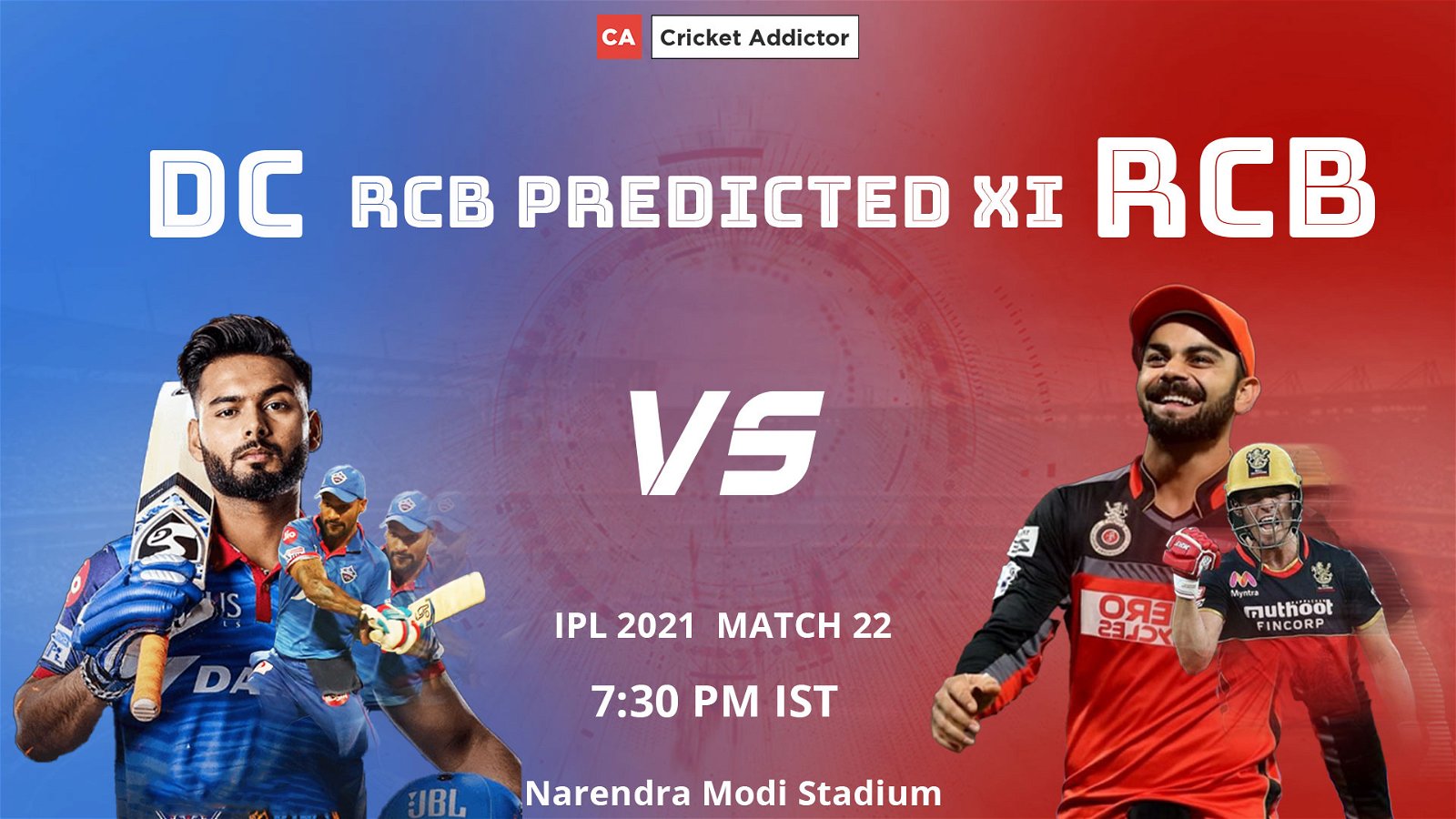 IPL 2021, Royal Challengers Bangalore, RCB, DC vs RCB, predicted playing XI, playing XI