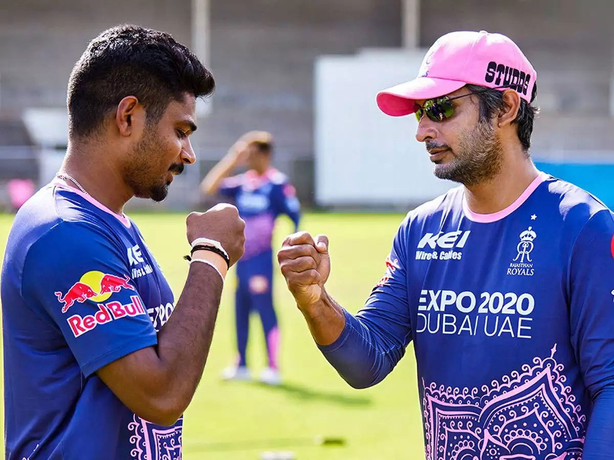 Sanju Samson and Kumar Sangakkara