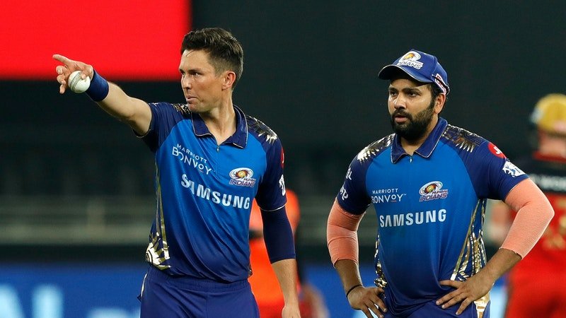 Trent Boult and Rohit Sharma