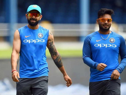 Rishabh Pant and Virat kohli (Photo-AFP)