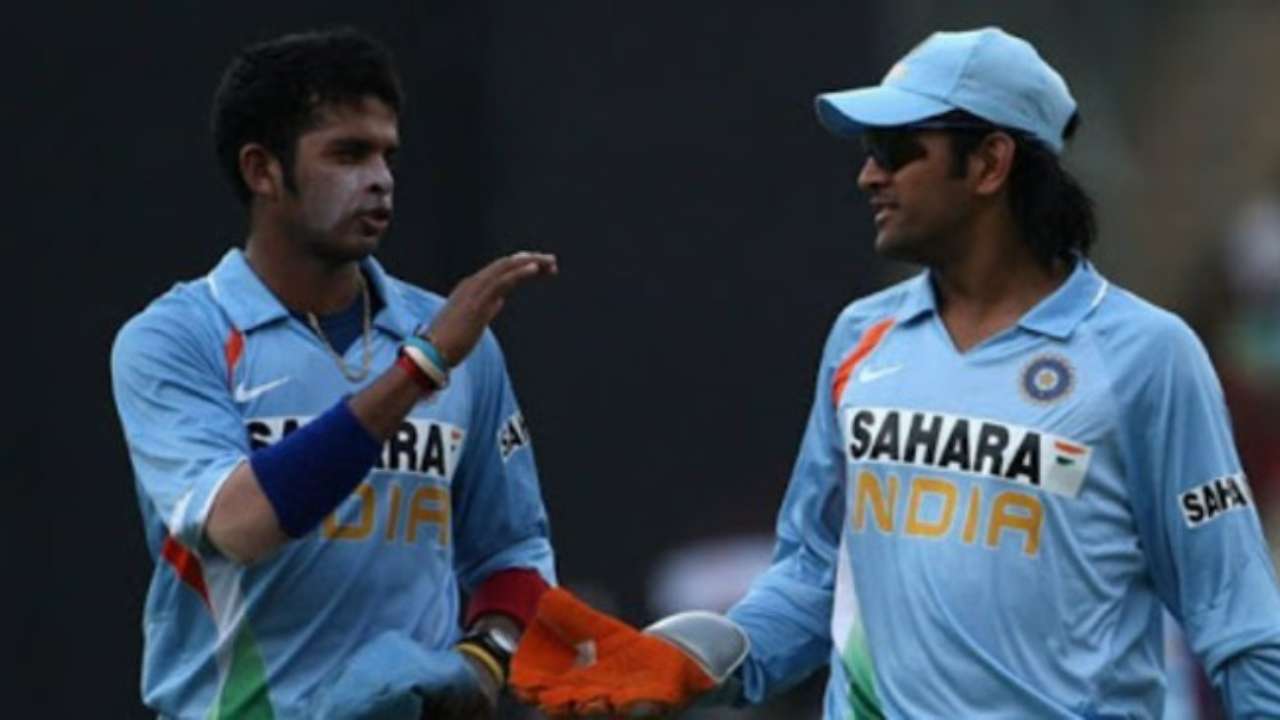 Sreesanth, Robin Uthappa, MS Dhoni