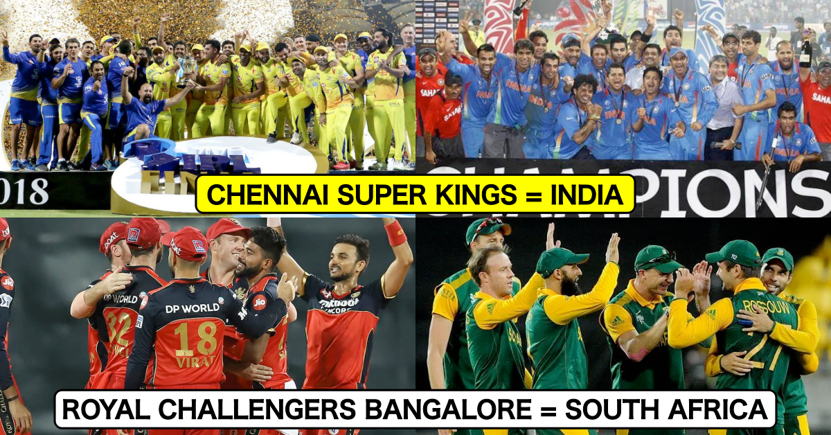 IPL Teams And Their International Equivalents