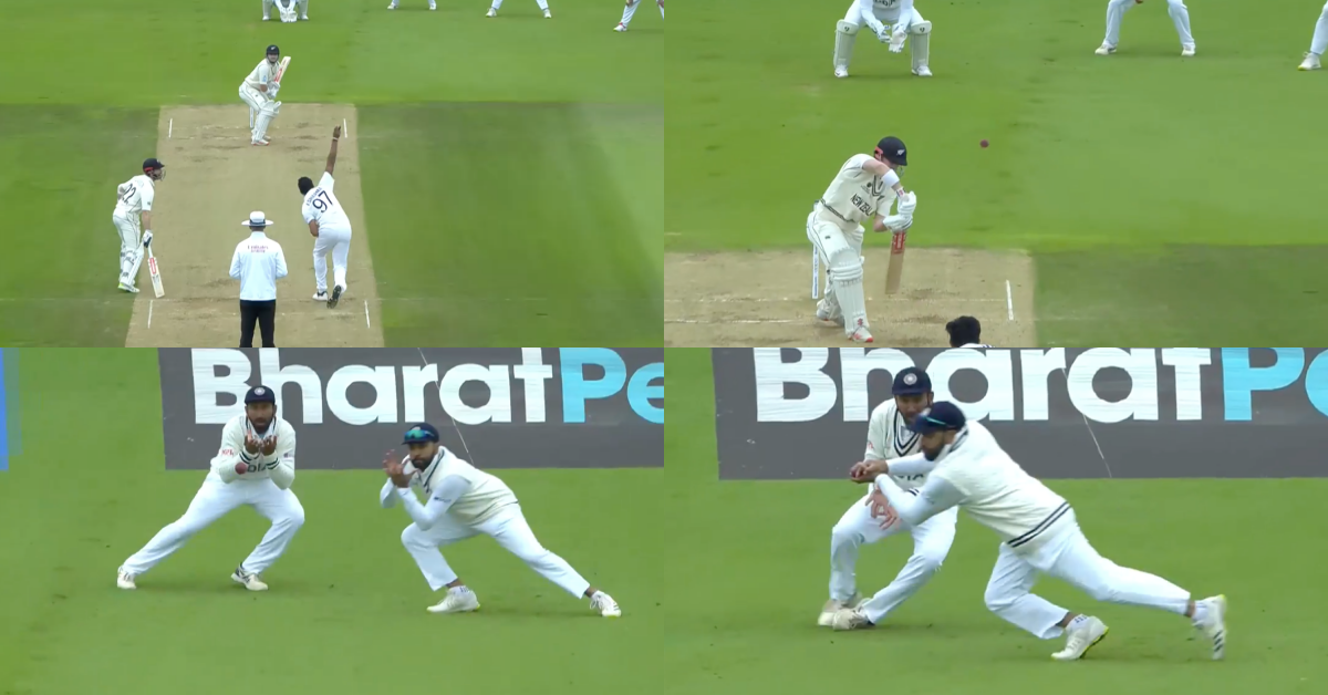 ICC WTC Final: Ishant Sharma Dismisses Henry Nicholls As Rohit Sharma Takes An Outstanding Catch At Slips - Watch Video