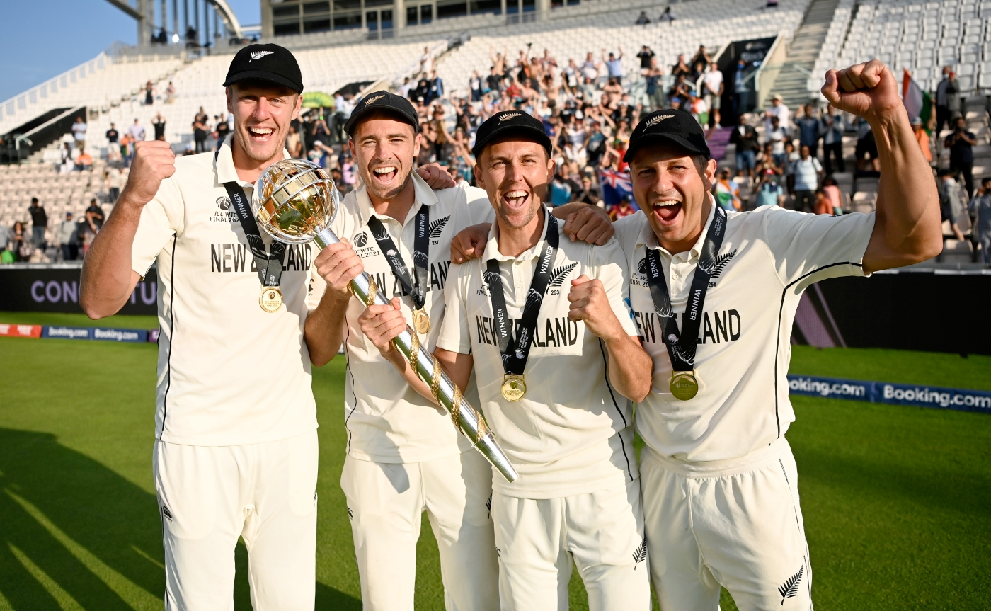 NZ Fast Bowlers Tim Southee, Trent Boult, Neil Wagner, Kyle Jamieson