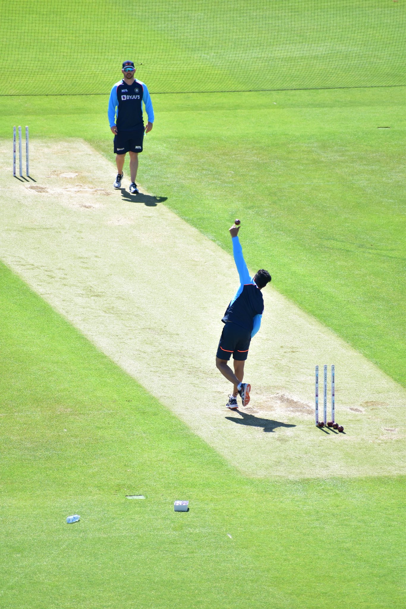 Ravindra Jadeja Practicing At The Rose Bowl, Southampton