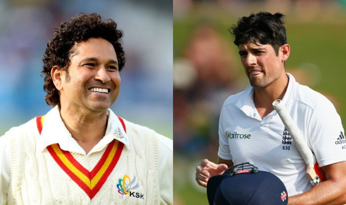 Sachin Tendulkar and Alastair Cook