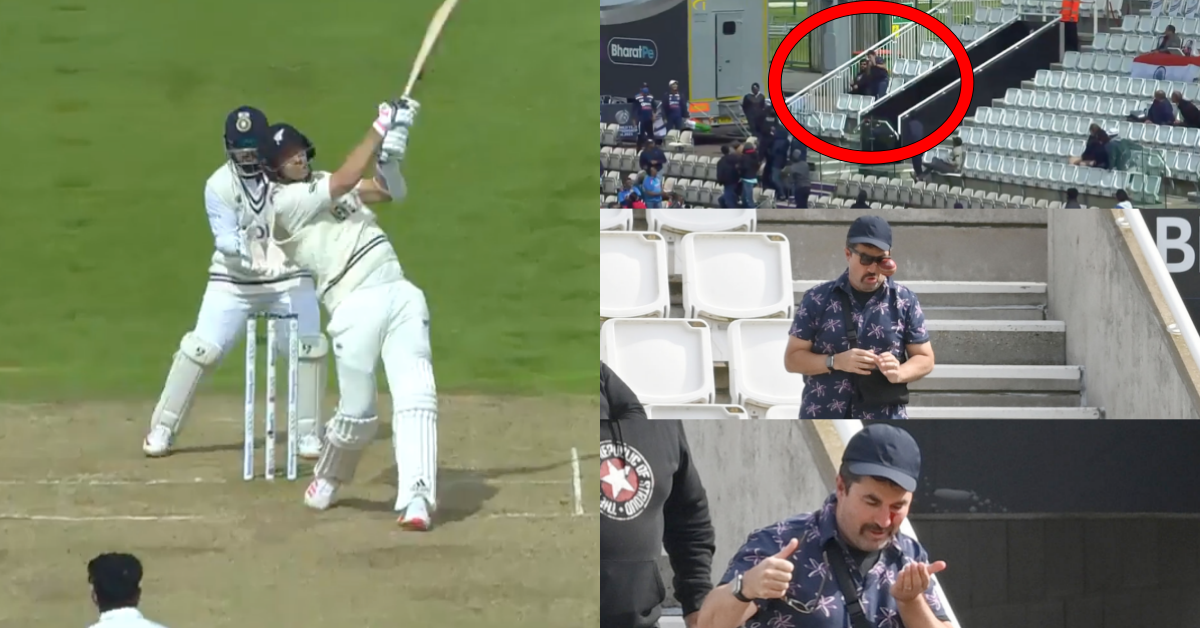 Watch: Tim Southee Injures Fan With His Six On Day 5 Of The ICC WTC Final