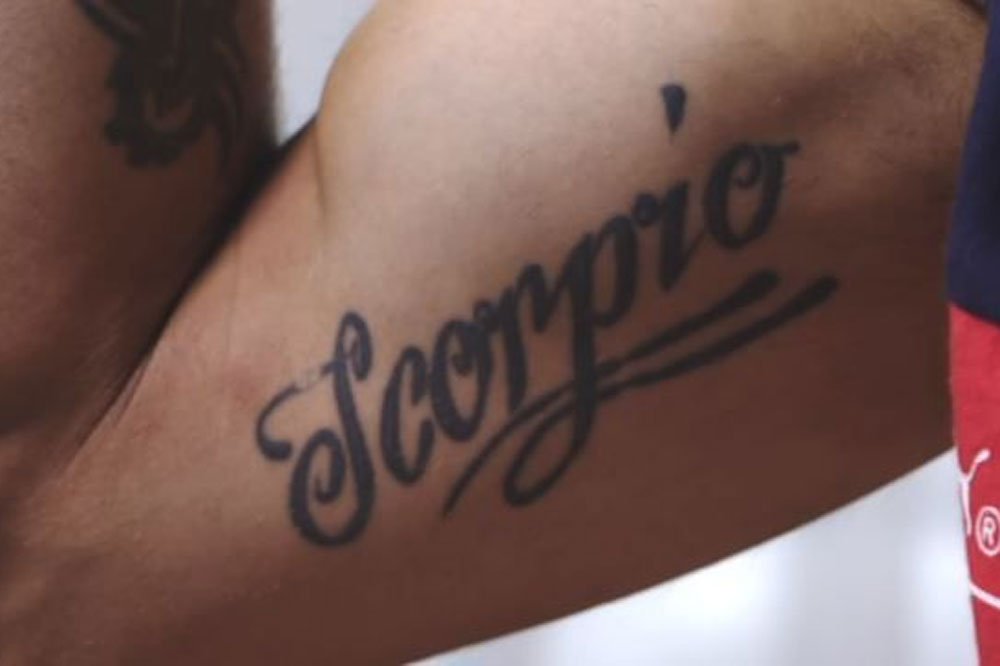Virat Kohli's Scorpio Tattoo