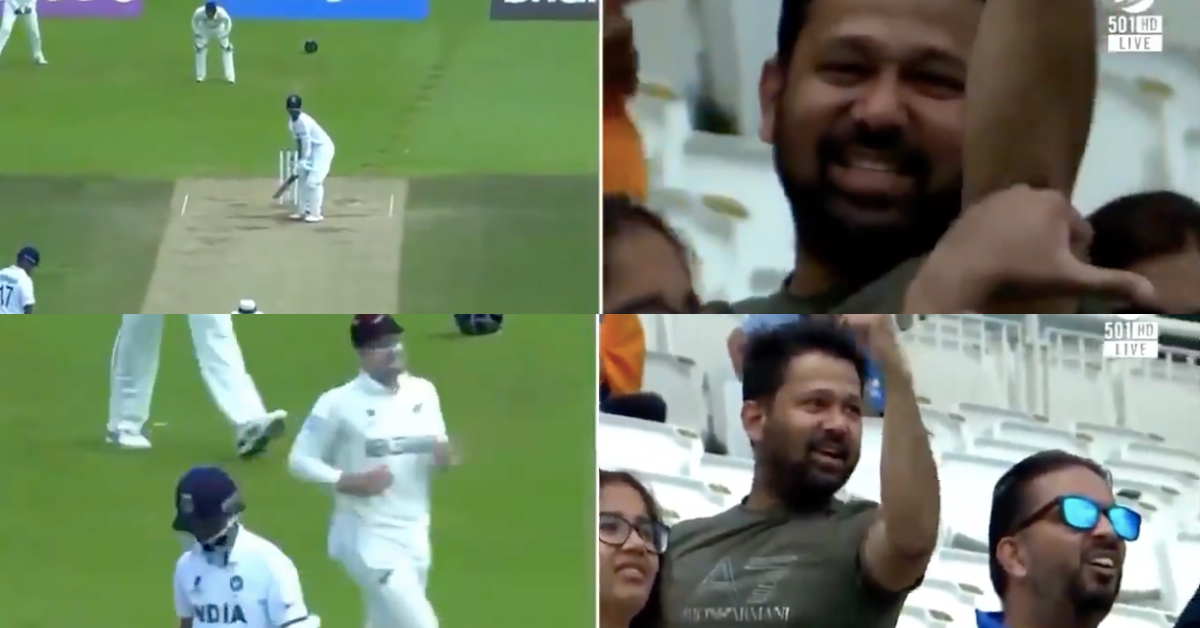 Watch: Indian Fan Expression Changes In Split Seconds As Trent Boult Dismisses Ajinkya Rahane After Being Struck For A Boundary
