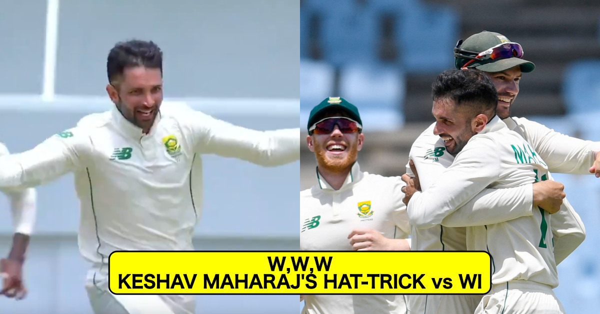 Watch: Keshav Maharaj Stuns The West Indies As He Becomes The Second South African Bowler To Claim A Test Hattrick