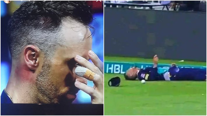 Faf du Plessis suffered memory loss after being hit on head during onfield collision (Photo-Twitter)
