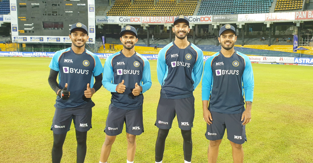 Watch: Chetan Sakariya, Nitish Rana, Devdutt Padikkal, And Ruturaj Gaikwad Receive Their Maiden T20I Caps