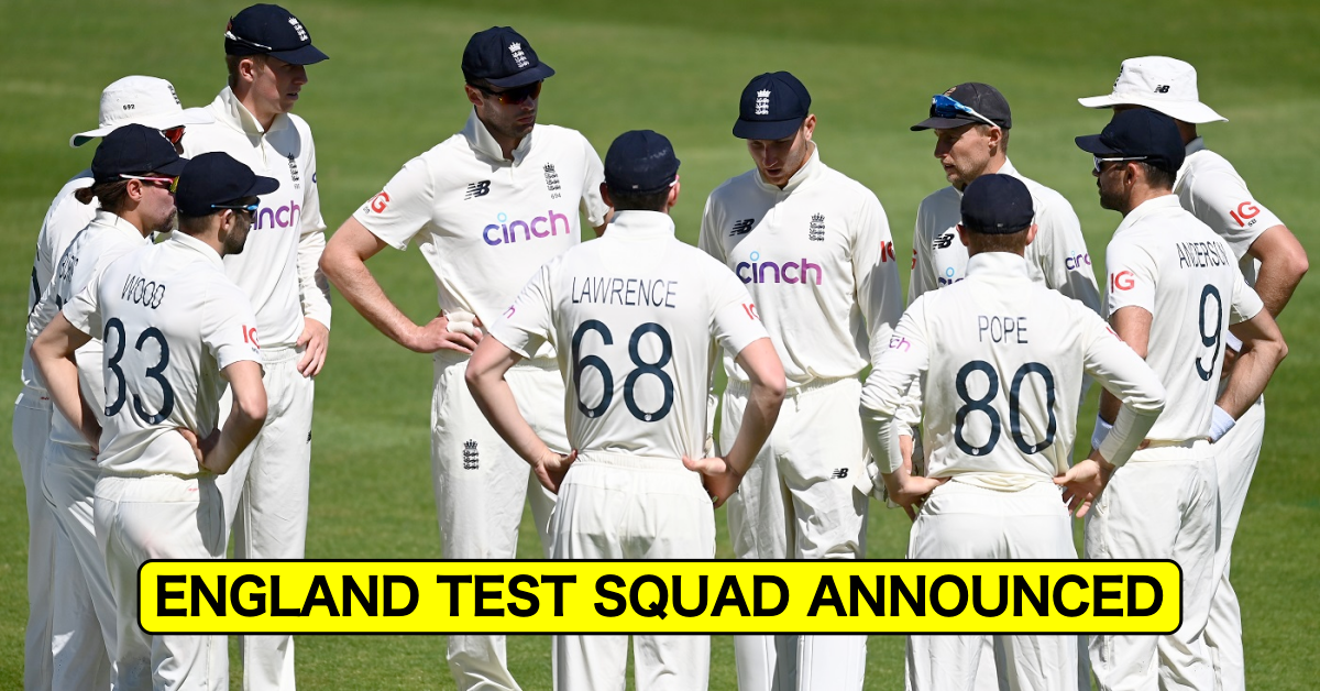 England, England v India, England Test Squad