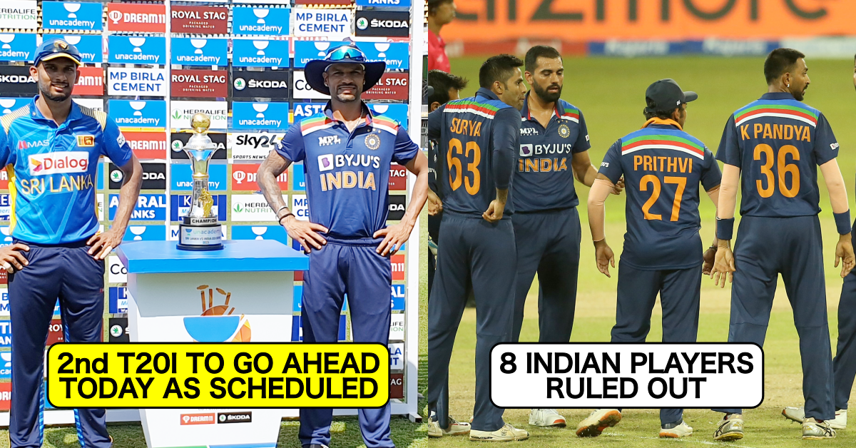 Just IN: 2nd T20I Between Sri Lanka And India To Go Ahead Today, 8 Indian Players Ruled Out Of T20I Series