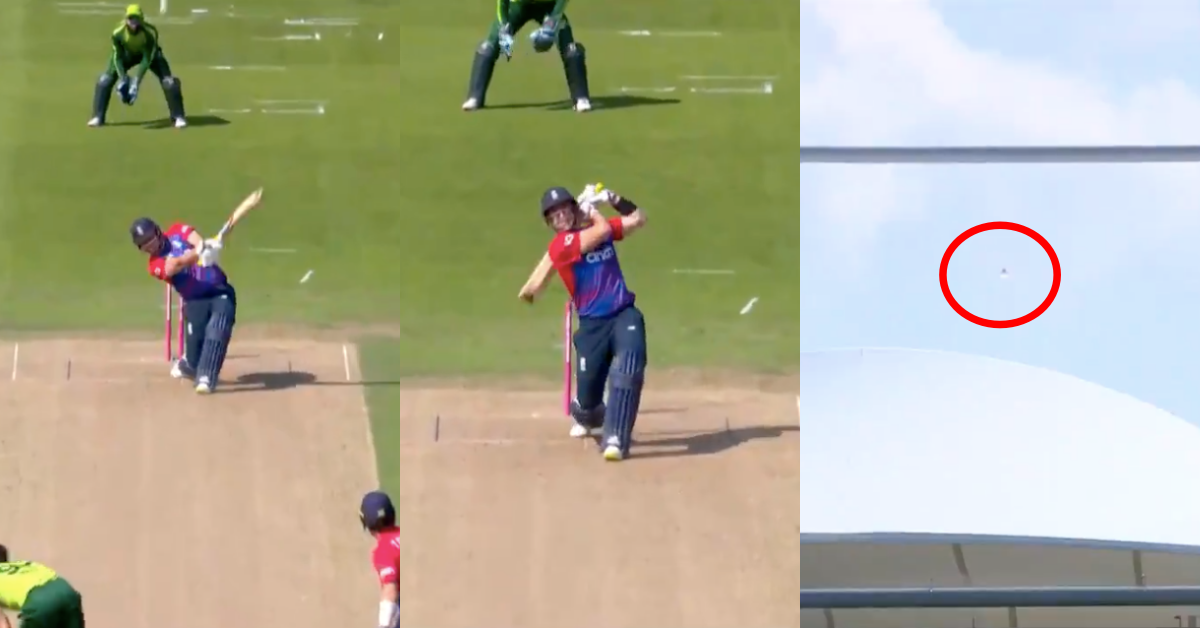 Watch: Liam Livingstone's 121.96M Six Off Haris Rauf Lands Out Of The Headingley