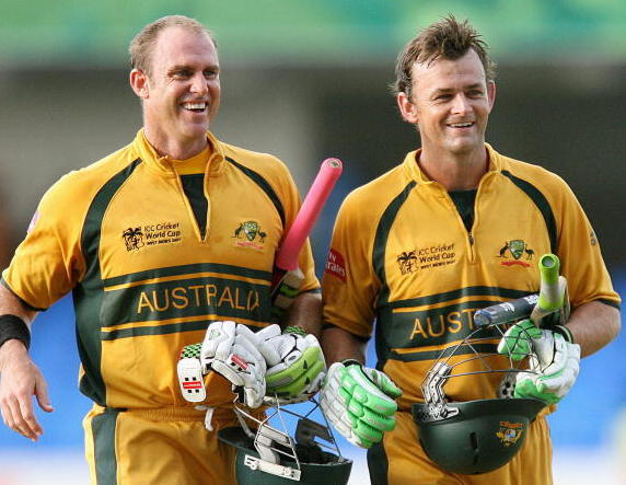 Matthew Hayden and Adam Gilchrist