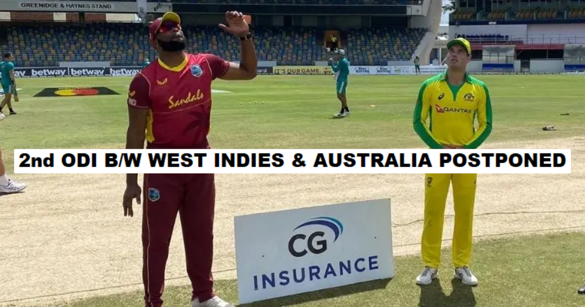 West Indies Australia ODI Postponed