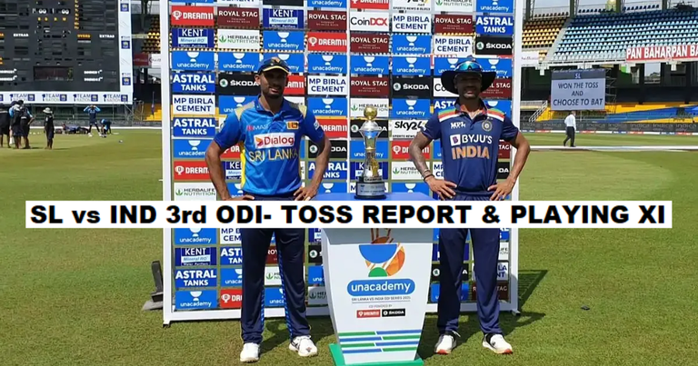 Sri Lanka vs India 2021, 3rd ODI- Toss Report