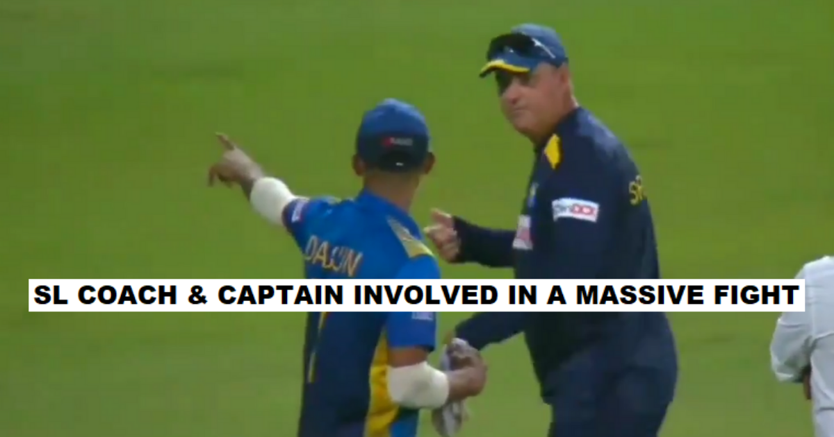 Mickey Arthur and Dasun Shanaka Fight