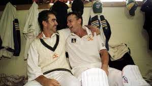 Justin Langer and Adam Gilchrist