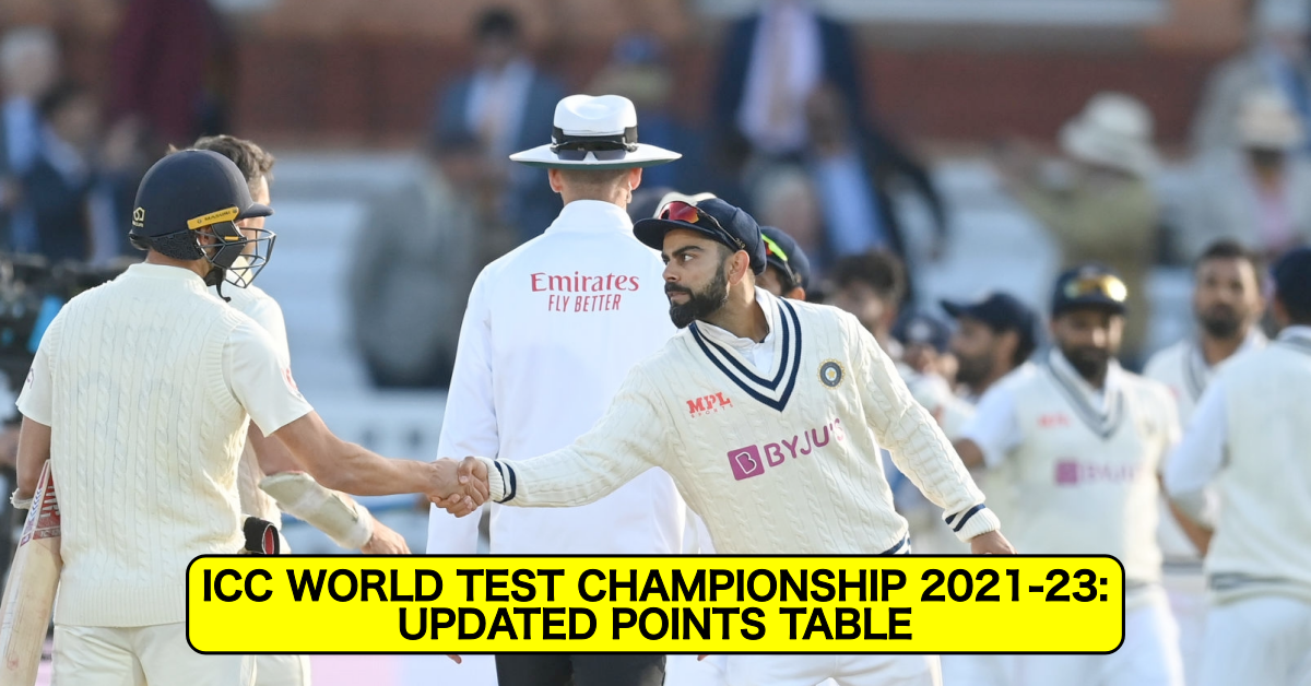 ICC World Test Championship 2021–23: Updated Points Table After 2nd Test Between England and India