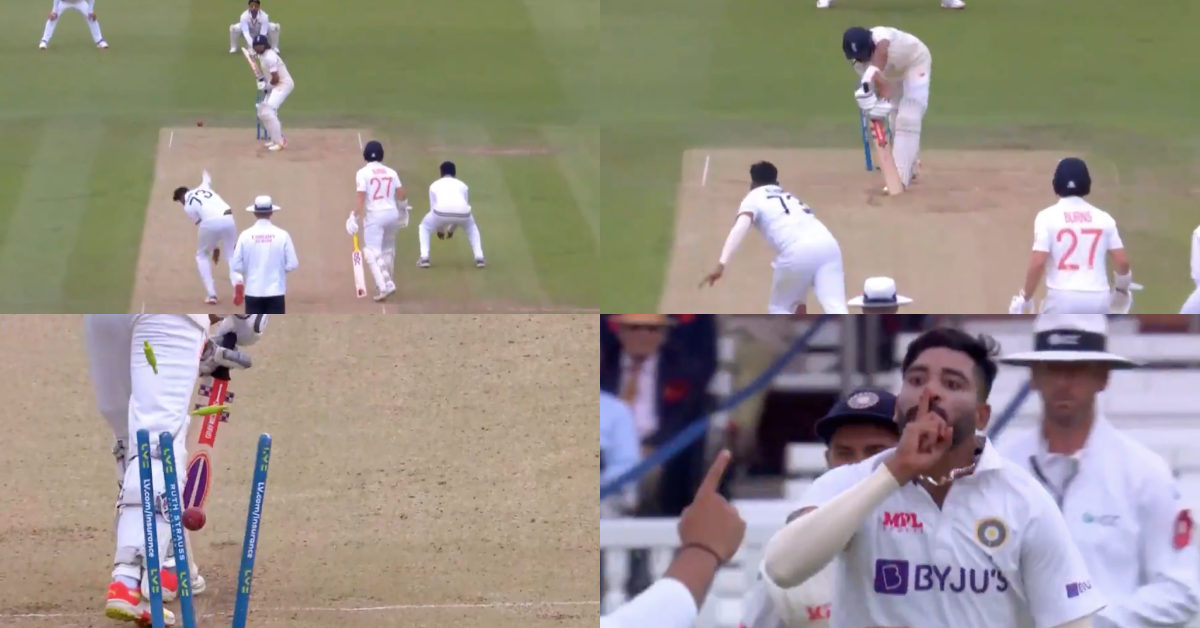 Watch: Mohammed Siraj Knocks Over Haseeb Hameed For A Golden Duck