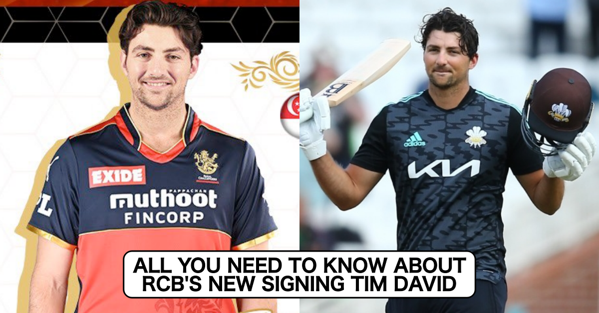 All You Need To Know About Royal Challengers Bangalore's (RCB) Latest Signing Tim David