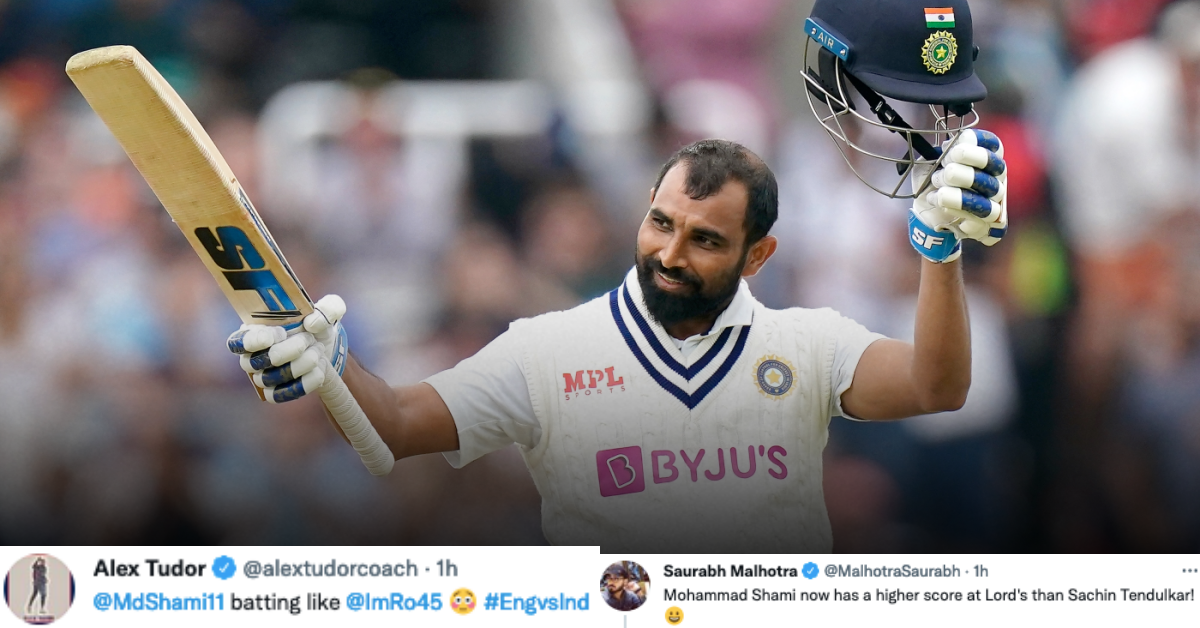 Twitter Erupts As Mohammad Shami Stuns England With A Sensational Fifty At Lord's