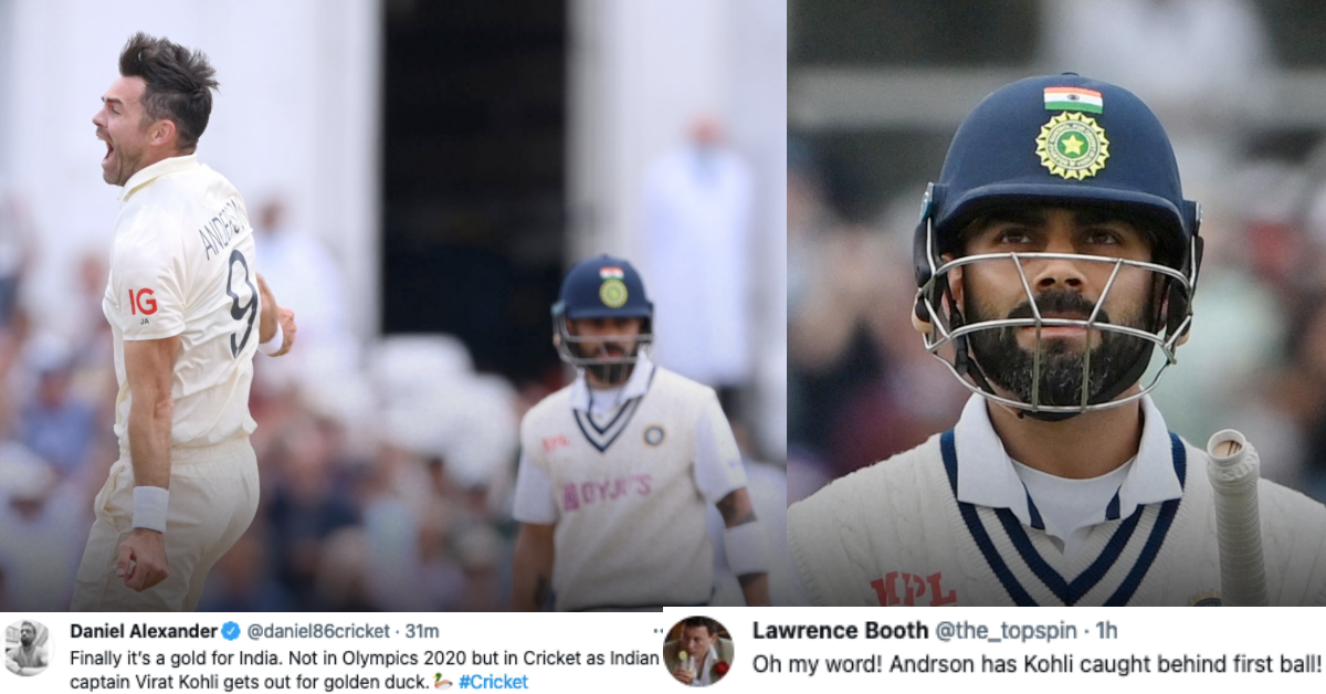 Twitter Reacts As James Anderson Dismisses Virat Kohli For A Golden Duck