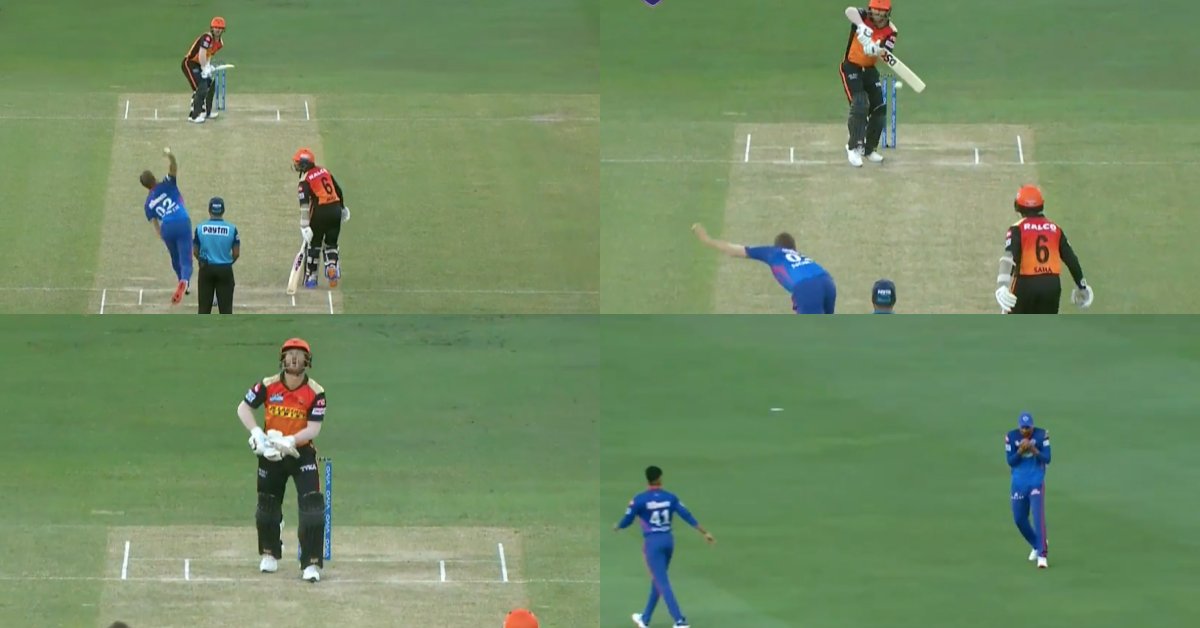 IPL 2021: Watch - Anrich Nortje Gets The Big Wicket Of David Warner In The First Over