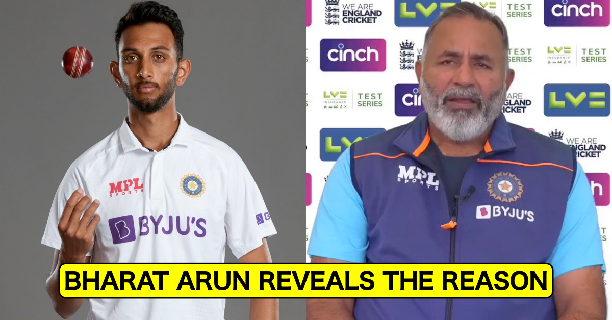 India Bowling Coach Bharat Arun Reveals Why Prasidh Krishna Was Added In Test Squad