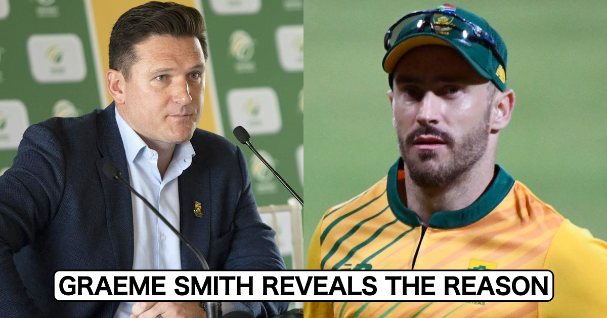 Graeme Smith Reveals Why Faf du Plessis Missed Out On South Africa's Squad For T20 World Cup 2021