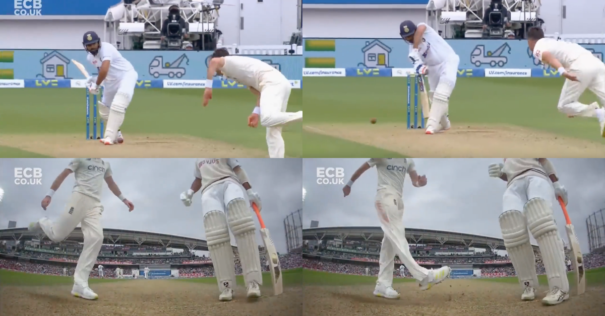 Watch: James Anderson Kicks The Pitch In Frustration After Rohit Sharma Drives Him Through Covers
