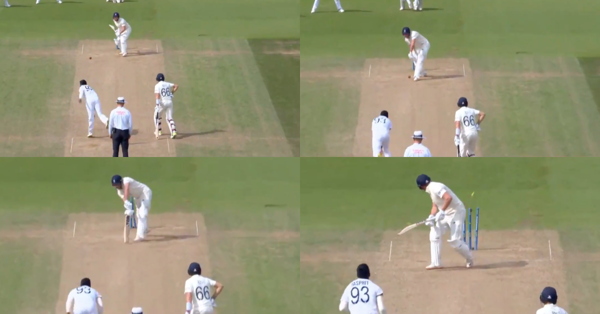 Watch - Jasprit Bumrah Castles Jonny Bairstow With An Inswinging Yorker Credits: Twitter