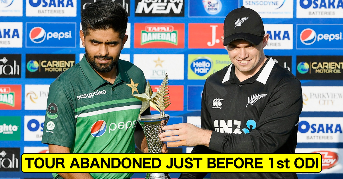 Just IN: New Zealand's Tour Of Pakistan Abandoned Just Before 1st ODI Due To Security Reasons