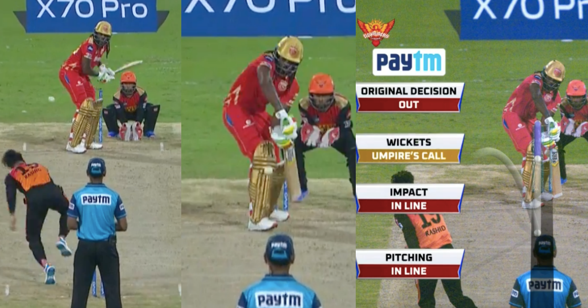 IPL 2021: Watch - Rashid Khan Traps The Universe Boss Chris Gayle LBW