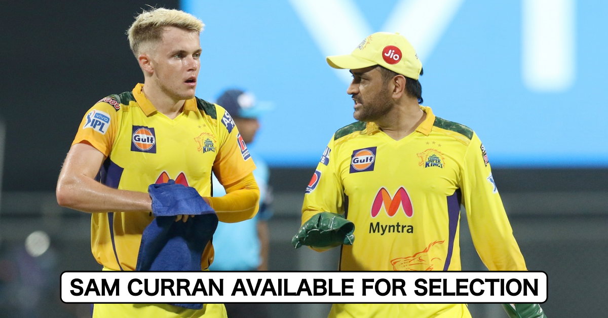 IPL 2021: Sam Curran Out Of Quarantine, Available For Selection For CSK's Next Match vs RCB