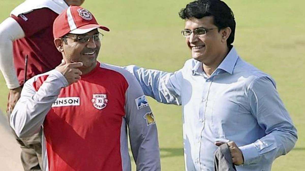 Virender Sehwag and Sourav Ganguly