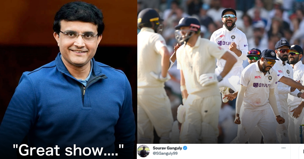 BCCI President Sourav Ganguly Reacts To India's Victory At The Oval