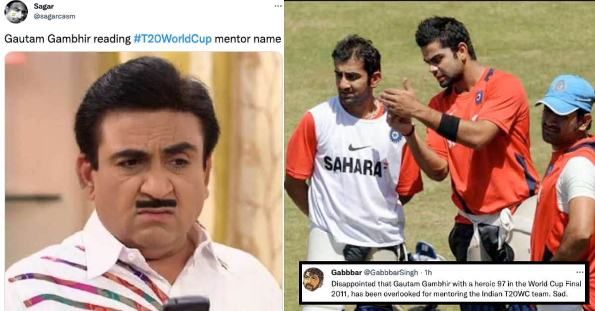 Fans Hilariously Troll Gautam Gambhir As MS Dhoni Gets Appointed As India's Mentor For T20 World Cup 2021