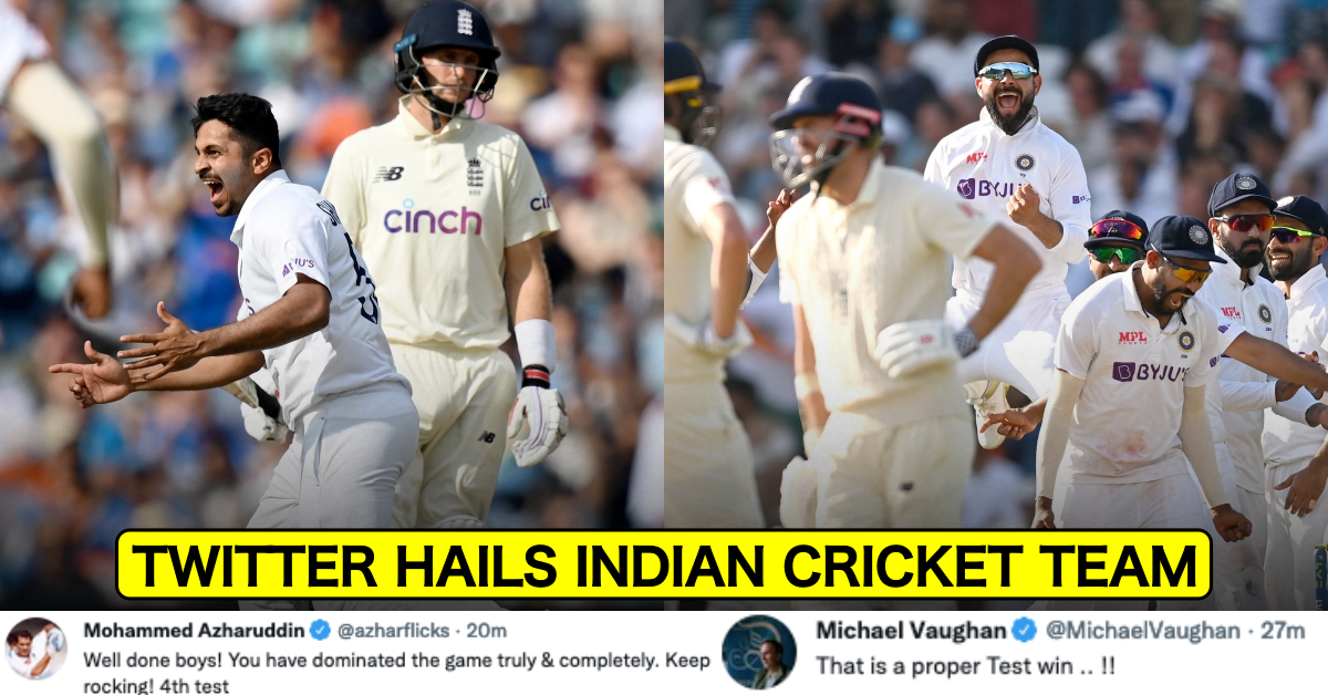 Twitter Elated As India Defeats England In The Oval Test To Go Up 2-1 In The Series