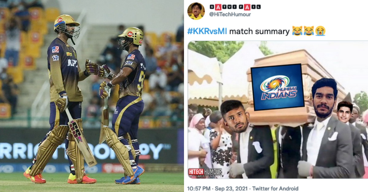 IPL 2021: Twitter Reacts As KKR Earn Second Consecutive Victory, Brush Aside MI With A 7-Wicket Victory