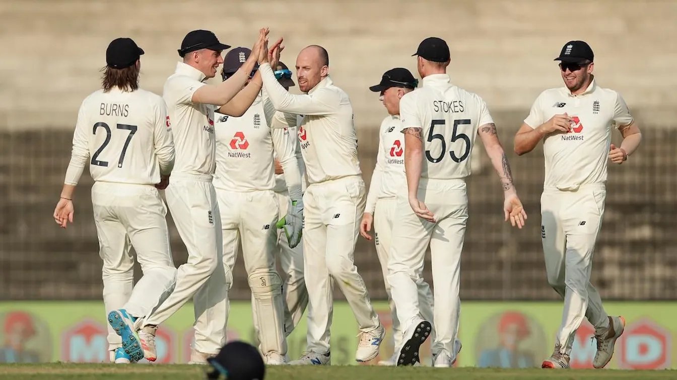 England team during 2021 tour of India. Photo-AFP