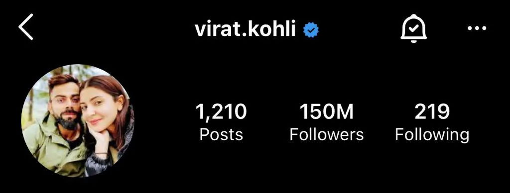 Virat Kohli Instagram