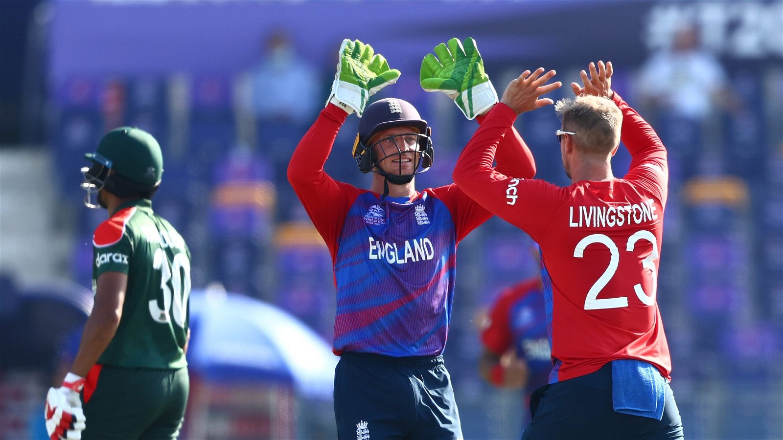 Liam Livingstone and Jos Buttler. Credits: ICC