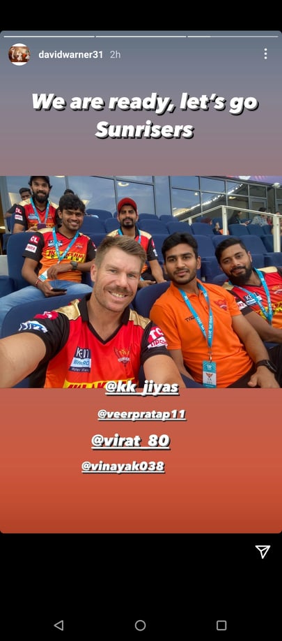 Photo- David Warner Instagram