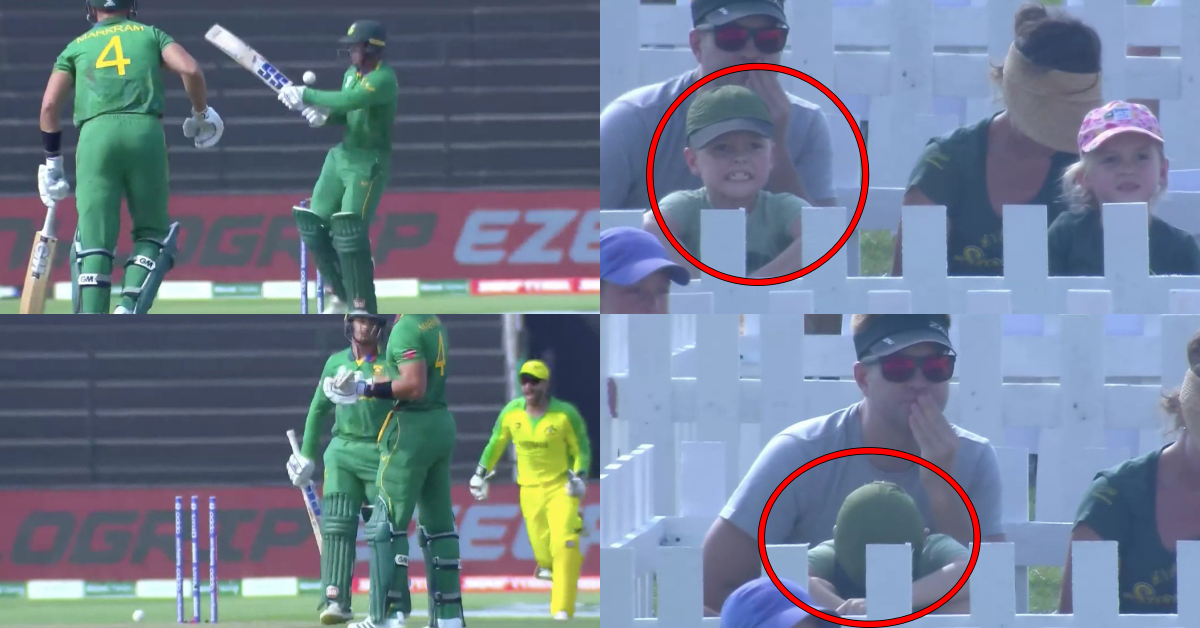 ICC T20 World Cup 2021: Watch - AB de Villiers' Son Gets Disappointed After Quinton de Kock Loses Wicket In An Unlucky Way Vs Australia