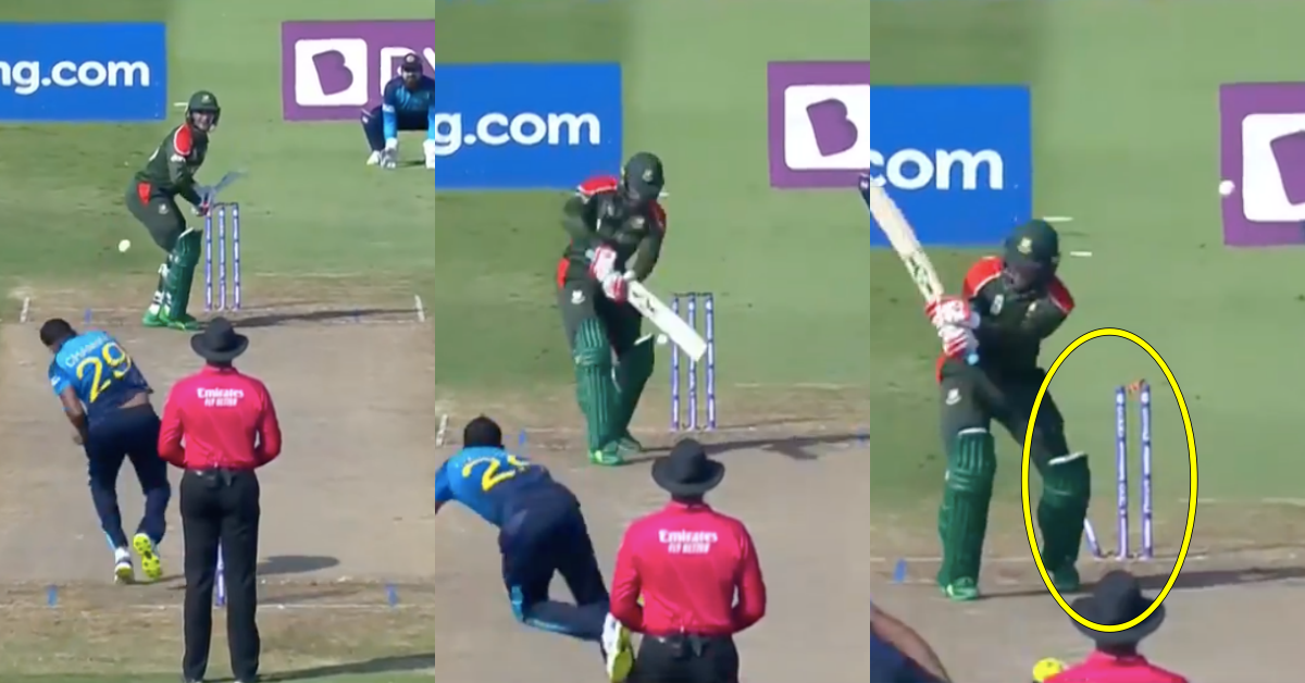 T20 World Cup 2021: Watch - Chamika Karunaratne Uproots Shakib Al Hasan's Leg-Stump